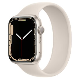 Apple Apple Watch Series 7（GPSモデル） 45mmスターライトアルミニウムケースとスターライトスポーツバンド レギュラー スターライトアルミニウムケース