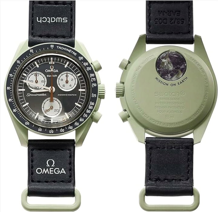 楽天市場】EGA × SWATCH SWATCH OMEGA MOONSWATCH earth 正規品 オメガ 