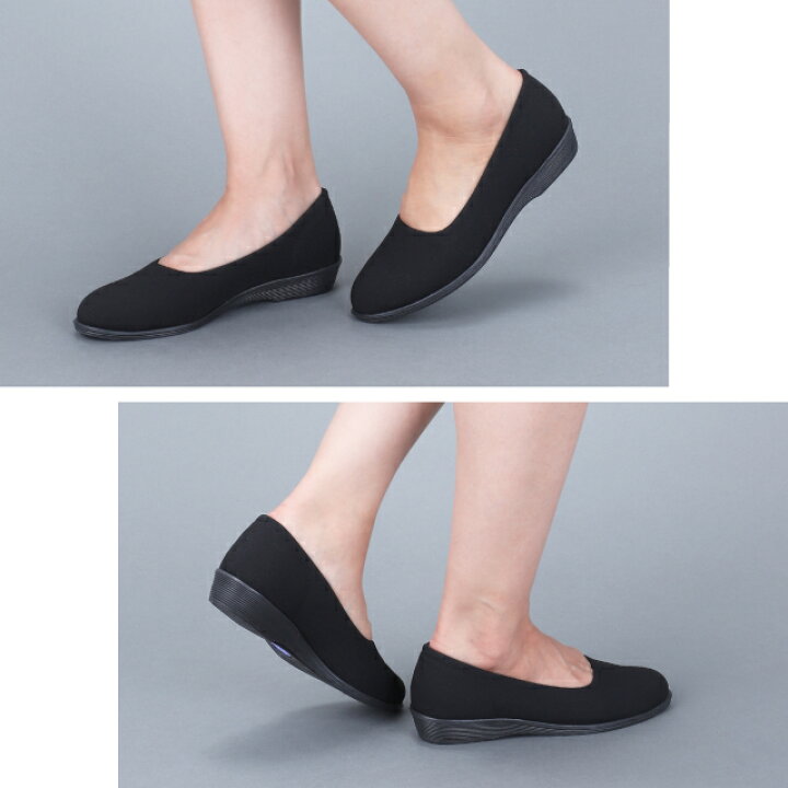 スリッポン レディース 外反母趾 痛くない 靴 疲れない おしゃれ 軽量 大きいサイズ 小さいサイズ コンフォートシューズ カジュアル パンプス  バレエシューズ シンプル フラット 黒 日本製 ガーデン GARDN【A】 | やさしい靴工房 Belle & Sofa [Vailaipupy] 春秋女性布靴 中高年ママのための 超軽量ソール 足圧分散設計 抗菌防臭加工 買い物/旅行に適 長時間履きや