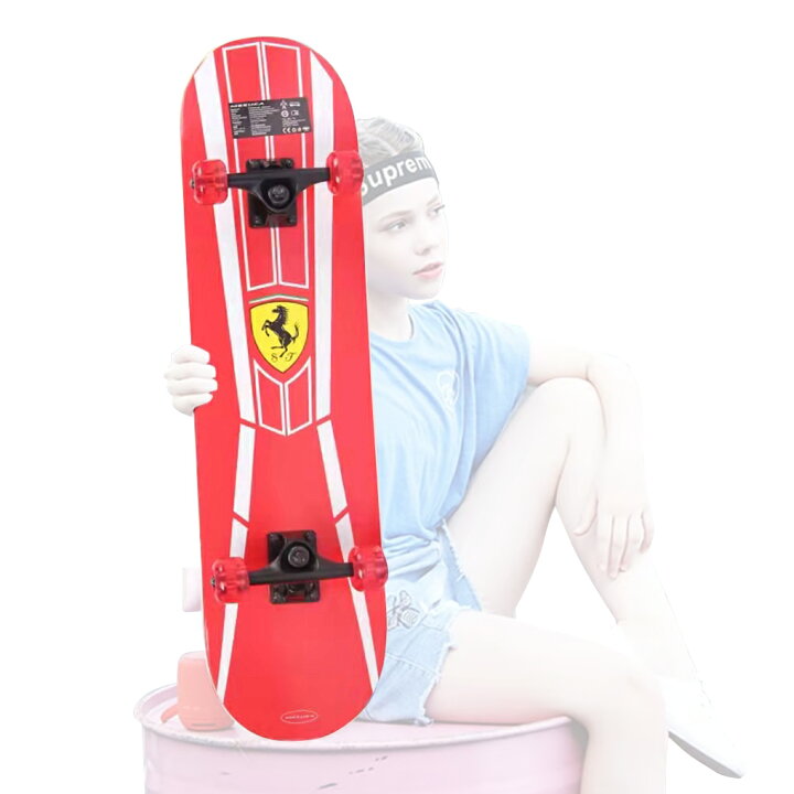 楽天市場】Ferrari (フェラーリ) スケートボード 初心者 子供向け PU 