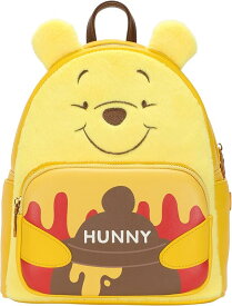 【全国送料無料】ディズニーキャラクターデザイン 子供キッズ用リュックサックバッグ レザーバックパック ショルダーバッグ ゴールドの金具 PUレザー製