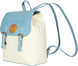 【全国送料無料】ディズニーのレディース リュックサックバッグ ゴールドの金具 デザインキャラクタープリント入り PUレザー製