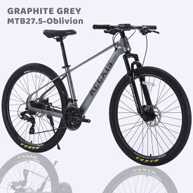 マウンテンバイク MTB 27.5inch ACEXIS マグネシウム合金 フレーム セミブロックタイヤ シマノ shimano 24段変速 シフトブレーキ兼用レバー 多色展開 通勤通学 新生活 入学 就職 お祝いに メーカー保証1年