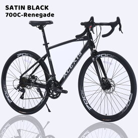 ロードバイク 自転車 ACEXIS L-TWOO 16段変速 適応身長160cm以上 前輪クイックリリース仕様 厚手クッションサドル ディスクブレーキ 通勤 通学 プレゼント 誕生日