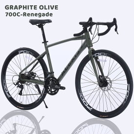 ロードバイク 自転車 ACEXIS L-TWOO 16段変速 適応身長160cm以上 前輪クイックリリース仕様 厚手クッションサドル ディスクブレーキ 通勤 通学 プレゼント 誕生日