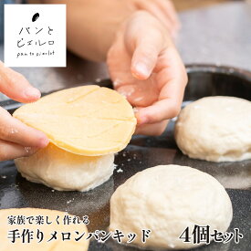 【TV紹介多数】自宅で簡単！ 手作り メロンパンキッド 約200g×4個 冷凍 厳選素材 沖縄黒糖 豪州天日塩 高級 パン作りキット 手作り パンキット 無添加 ショートニング不使用 パン 本場 フランス 小麦粉 ホームパーティー 誕生日 イベント 朝食 家族 子供 父の日