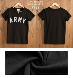 ARMY【ネコポス便発送可】PAOPAOオリジナル カレッジ ロゴ プリント オリジナル Tシャツ【半袖 重ね着 レイヤード 森ガール 山ガール アメカジ ナチュラル ゆるカジ カジュアル お買得 セール 激安 バイカー ブラック ネイビー Lサイズ レディース】【あす楽対応】