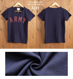 ARMY【ネコポス便発送可】PAOPAOオリジナル カレッジ ロゴ プリント オリジナル Tシャツ【半袖 重ね着 レイヤード 森ガール 山ガール アメカジ ナチュラル ゆるカジ カジュアル お買得 セール 激安 バイカー ブラック ネイビー Lサイズ レディース】【あす楽対応】