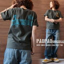 MA【ネコポス便発送可】PAOPAO オリジナル ロゴプリント 半袖 Tシャツ【アメカジ ナチュラル ストリート 森ガール 綿100％ コットン 大人カジュアル M L 古着風 ヴィンテージ風 バイカー レディース ユニセックス 熊 ペンギン】【あす楽対応】