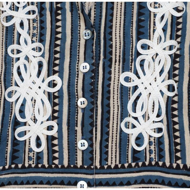 楽天市場】【華やかなコード刺繍を施した立体感のある前開きワンピース 