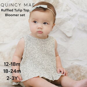 Quincy Mae QM553 RuffledTulipTop+BloomerSet ZbgAbv 25SS NCV[C I[KjbNRbg xr[ q ̎q oYj  Vv o tH[} Bep a j 