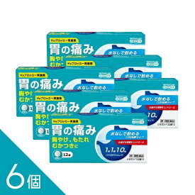 【6個】【ゆうパケット・送料無料】『シオガスト 12錠』｜ガスター10と同成分ファモチジン配合｜水なし服用【胃痛・胸やけ・もたれ・むかつき】【第1類医薬品】