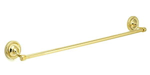 640794 おしゃれな真鍮製タオル掛け・タオルバー68(ヴィクトリアン・ブラス)|アンティーク調ゴールド色