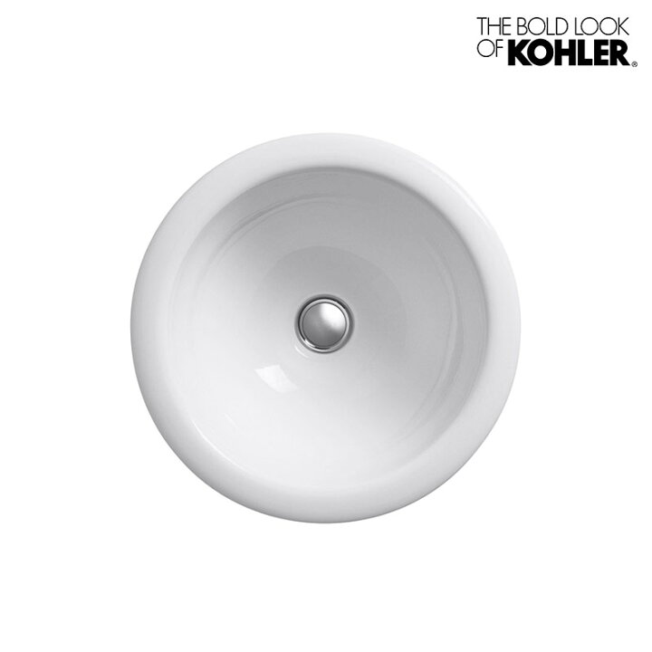 楽天市場 Kohler Compass コンパス ラウンド洗面器 K 2298 F337 H178 オーバーカウンター型 個性派水回りショップ パパサラダ