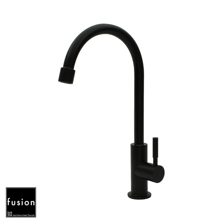 楽天市場】【完売】【fusion】 水栓金具 ステンレス スワン型 マット 