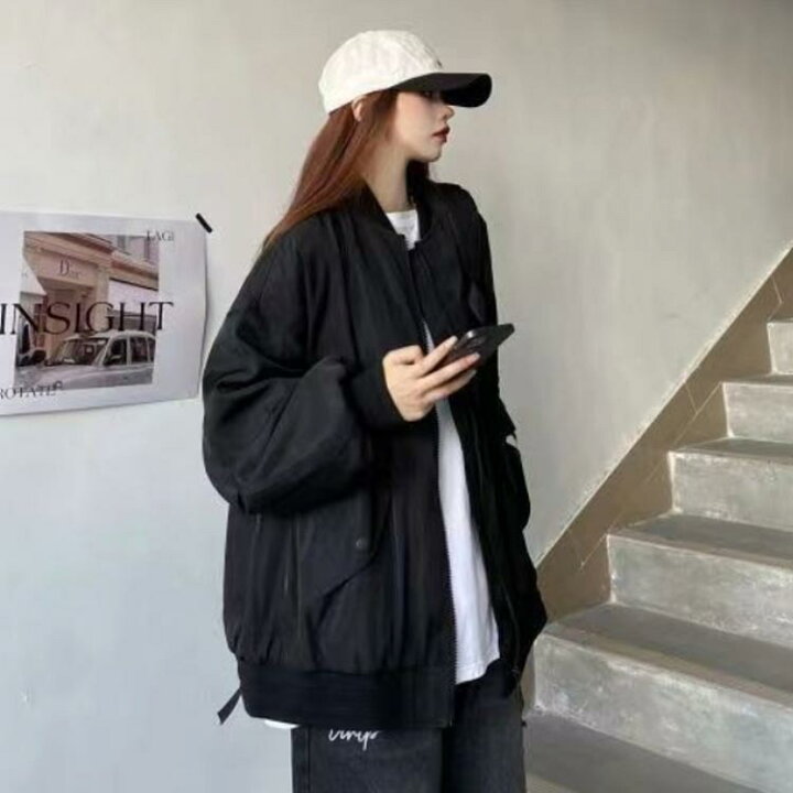 楽天市場】 ロング丈 ブルゾン 大人 ミリタリー ノーカラージャケット 