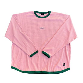 PIPING COLOR THERMAL L/S TEE Tシャツ 長袖Tシャツ 半袖 ロゴ プリント 大きいサイズ ストリート ロンT サーマル