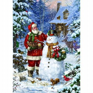 킸̂ݍēׁILPG NX}XJ[h 唻 T^&Xm[} Santa Making a Snowman