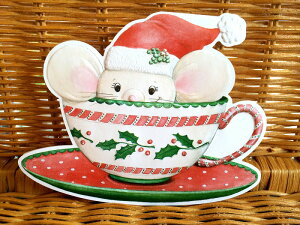 �킸���̂݁IUSA Carol Wilson �L�������E�B���\���_�C�J�b�g�N���X�}�X�J�[�hChristmas Cup in Mouse