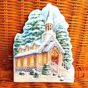 �킸���̂݁IUSA Carol Wilson �L�������E�B���\�� �_�C�J�b�g�N���X�}�X�J�[�h Christmas Church