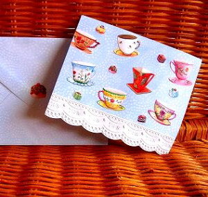 USA Carol Wilson �L�������E�B���\�� ���ړI�J�[�h Cups and Truffles