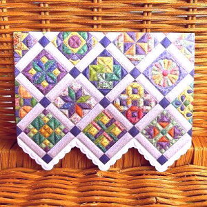 �킸���̂݁I���������ׁI USA Carol Wilson �L�������E�B���\�� ���ړI�J�[�h �L���g Sampler Quilt