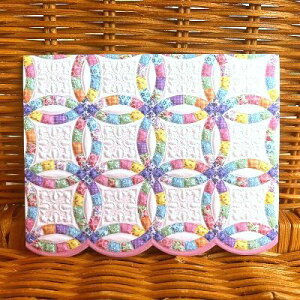 ׁI USA Carol Wilson LEB\ ړIJ[h Lg EFfBO Wedding Quilt