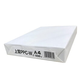 日本製紙 上質PPC-W A6 or はがきサイズ 2000枚 (A4カット品) 高白色 コピー用紙 バージンパルプ100％