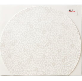 お膳敷紙 梅日和 5枚入り 全2色 ランチョンマット 紙 ペ－パー マット テーブルマット プレイスマット お祝い 記念日 おもてなし 食事会 お花見 おしゃれ かわいい シンプル 和モダン 梅柄 小紋柄 半月型 半月盆 美濃和紙
