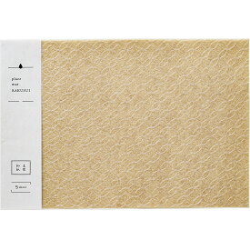 place mat RAKUSUI カラー 5枚入り 全5柄 小梅 七宝 桜 青海波 麻の葉 ペーパー ランチョンマット 紙 プレイスマット お膳敷紙 ティーマット ラッピング 包装紙 お祝い おもてなし ハレの日 和モダン おしゃれ 土佐和紙