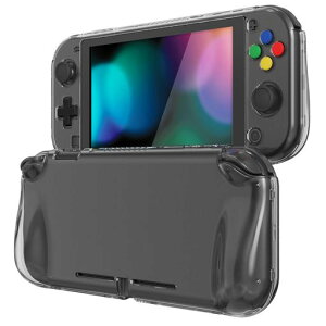 PlayVital Nintendo Switch Lite�Ή� �����N���A�ی�P�[�X �X�C�b�`���C�g�Ή��n�[�h�O���b�v�J�o�[�P�[�X �ϏՌ� �L�Y�h�~ �K���X�t�B����&�T���O���b�v&�{�^���L���b�v�t��