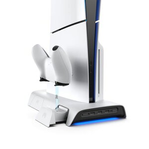 KIWI design D3 PS5 SLIM�ɑΉ���p�X�^���h �c�u���X�e�[�V�����y���C���z�R���g���[���[�[�d�X�^���h RGB�t�� 2�䓯�� �[�d 8���[�J�[�h�X���b�g 2�i�K���������� USB 3.0 ps5���Ӌ@�� PS5�ɑΉ��c