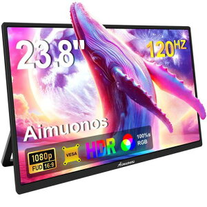 23.8�C���`�|�[�^�u�����j�^�[�A1080P���o�C�����j�^�[120HzFHDHDR�v���O�A���h�v���CHDMIIPS���o�C���f�B�X�v���C�f���A���X�s�[�J�[�g���x���O���X�N���[��PC�A�^�u���b�g�AMac�AXbox�APS3/4/5�p