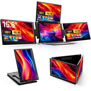 NORSMIC �g���v�����j�^�[ 15.6 �C���` �}���`���j�^�[ 3 ��� 4 ��ʊg���f�B�X�v���C �S�@�\ Type-C��{�ڑ� �����{�f�B
