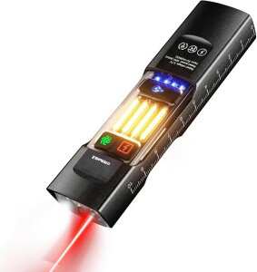 Mini LED �����d�� EDC �t���b�V�����C�g �[�d�� 680 ���[���� 16 �_�����[�h 7 �F���� (RGB/�C���W�P�[�^�[ �t��) USB-C �[�d �}�O�l�b�g���� IPX4 �h�� �L�����v/�o�R/�ނ�/�ً}�p
