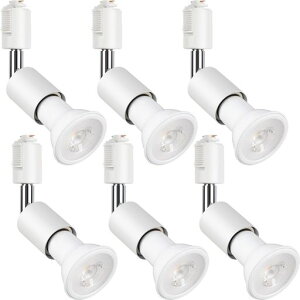 szbritelight �X�|�b�g���C�g e26 �_�N�g���[�����C�g �d���t�� �_�N�g���[���p�Ɩ���� ���C�e�B���O���[�� �Ɩ� PAR20 ���t���^ �����v�t LED�d��+���Z�b�g (�z���C�g, �d���F 6�Z�b�g)