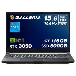 �K�����A�Q�[�~���O�m�[�gPCGALLERIARL5C-R35-5N15.6�C���`RTX3050Corei5-13420H������16GBSSD500GB���t���b�V�����[�g144HzRGB�L�[�{�[�h�o�b�N���C�gWindows11