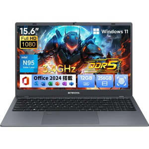 �m�[�g�p�\�R�� �C���e�� N95 �v���Z�b�T�[ �ő�3.4GHz �yOffice 2024���ځz 4 �R�A 4 �X���b�h LPDDR5 12GB + 256GB SSD HDMI/1920x1080/����WIFI/BT5.2/�t���@�\Typc-C�t��