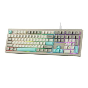 MechLands AULA S102 �����u�����L�[�{�[�h �e���L�[�t�� �É��݌v �Q�[�~���O�L�[�{�[�h 100%�t���T�C�Y���C�A�E�g USB-C�L���ڑ� RGB�o�b�N���C�g���� �N���[�~�[�V���R���\�� PC�Q�[��/�I�t�B�c