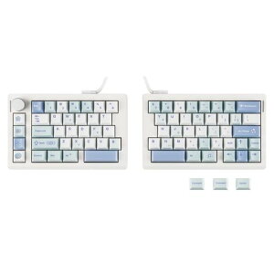 EPOMAKER Split70 ���C�����X�Q�[�~���O�L�[�{�[�h �����L�[�{�[�h QMK/VIA�Ή� �e���L�[���X 70% ���J�j�J���L�[�{�[�h ���� �z�b�g�X���b�v�Ή� �N���[�~�[���j�A�X�C�b�` 2.4Ghz/BT/Type-C �m�u�t��