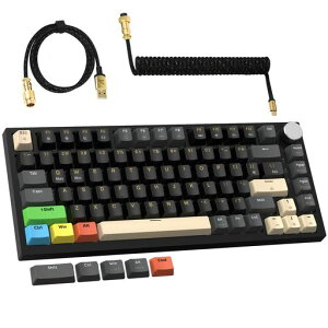 MAMBASNAKE x ATTACK SHARK K85 ���s�b�h�g���K�[ �Q�[�~���O�L�[�{�[�h �L�� 75% TKL MOBA/FPS���� ��B