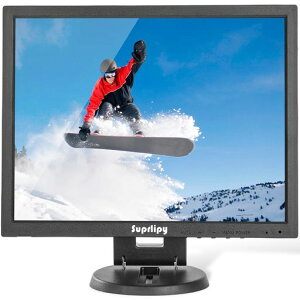 Suprlipy 14�C���` TFT LCD �h��CCTV���j�^�[ 1024x768 4:3 �𑜓x �J���[�f�B�X�v���C�X�N���[�� HDMI/VGA/BNC/AV���� �����R�� �����X�s�[�J�[�t�� �Ď��J���� DVR PC�p