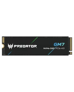 Acer Predator M.2 SSD 512GB GM7 NVMe2.0 2280 PCIe Gen4x4 ������(�ő�ǂݎ��:7400MB/s�A�ő发������:6500MB/s) ����SSD ���ϋv 3D NAND TLC PS5/PS5