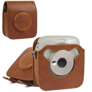 �ی�P�[�X �݊� Fuji Instax Square SQ10 SQ20 �Ή� �C���X�^���g�J�����A�N�Z�T���[ PU���U�[�o�b�O ���߉\�ȃV�����_�[�X�g���b�v�t�� ���O���\�ȃJ�o�[ �J�X�^���t�B�b�g ���[�E�����^�c
