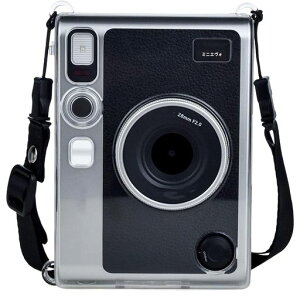 �N���A�v���e�N�e�B�u�P�[�X �x�m�t�C���� Instax Mini EVO�J�����Ή� �����\�V�����_�[�X�g���b�v�t�� ? �n�[�hPVC �N���X�^���N���A�f�U�C�� �C���X�^���g�J�����ی�P�[�X