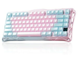 GravaStar K1 Lite ���킢�� �Q�[�~���O�L�[�{�[�h ���� ���C�����X 75%���C�A�E�g �e���L�[���X �z�b�g�X���b�v�Ή� �K�X�P�b�g���� Bluetooth 5.0/2.4G/�L���ڑ� �s���N�ƃu���[�o�C�J���[ �v�f�B�c