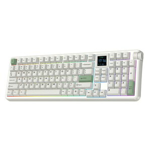 EPOMAKER RT100 PRO ���C�����X�Q�[�~���O�L�[�{�[�h 1.54�C���`��� �m�u���� RGB 2.4GHz/BT/USB-C�Ή� �z�b�g�X���b�v 5000mAh�o�b�e���[ PBT�L�[�L���b�v ��p�h���C�o�[ ���g�����J�j�J���L�[�{�[�h