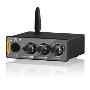 Nobsound Q4 192K Mini Bluetooth 5.0 �X�e���I ���V�[�o�[ USB DAC �v���[���[COAX/OPT D/A �I�[�f�B�I �R���o�[�^�[ �w�b�h�z���A���v (Q4)