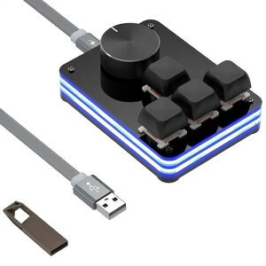 Geekria USB �~�j 4 �L�[ + �m�u �L�[�{�[�h�A�Ў�p���J�j�J�� �Q�[�~���O �L�[�{�[�h�B�J�X�^�}�C�Y�\�ȃL�[�@�\ RGB �T�C�����g�Ԏ��L�[�{�[�h�AWindows XP/7/8/10/11 ����� Mac OS �ƌ݊�������