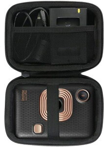 Khanka ��p�ی���[�P�[�X�p�̂ɂƂ��� �`�F�L �C���X�^���g�J����/�X�}�z�v�����^�[ instax mini LiPlay (�u���b�N)